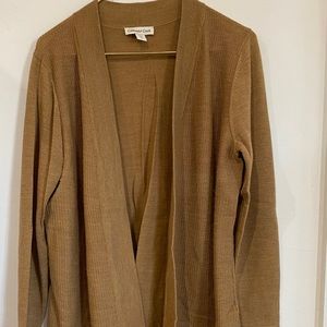 Coldwater creek gold cardigan Sz XL
